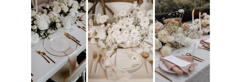 Romantická přírodní svatba: svatební tabule a dekorace