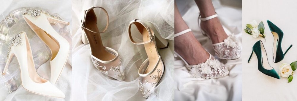 Romantická přírodní svatba: svatební boty